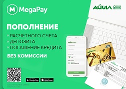 Список услуг MegaPay, доступных клиентам «Айыл Банка»