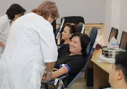 Акции по добровольной сдаче крови проводятся компанией MegaCom и Республиканским центром крови на протяжении 9 лет